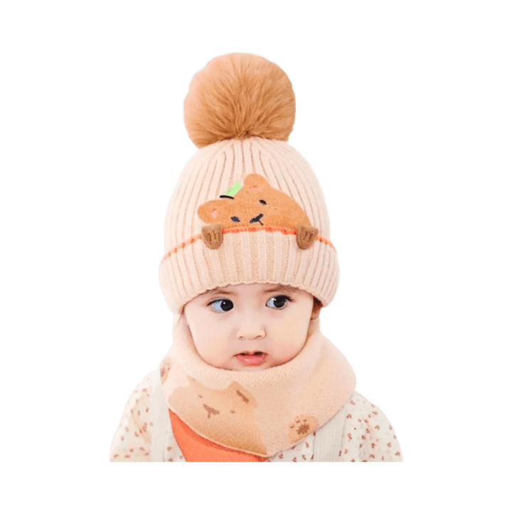Winter Baby Beanie Hat & Scarf Set