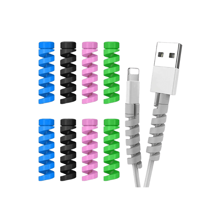 5-Piece Flexible Silicone Cable Protector Set – For Charging & Sync Cables