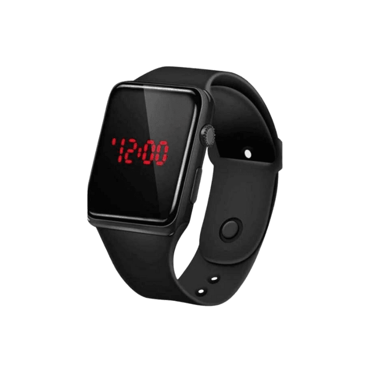 Fashionable Square LED Digital Sports Watch Silicon Wrist Watch