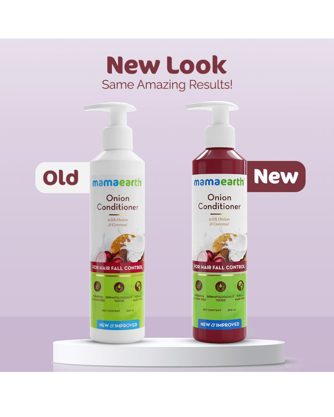 Mamaearth Onion Conditioner for Hair Growth & Hair Fall Control with Coconut Oil 250ml |