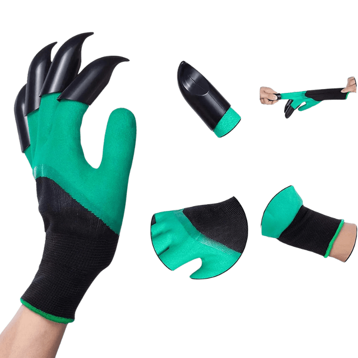 Fully Finger Protection Garden Gloves with Claws – Ideal for Digging, Planting & Gardening