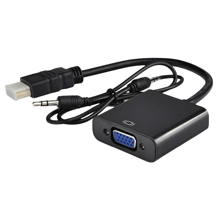 HDMI to VGA Converter with Audio Cable – Video Adapter