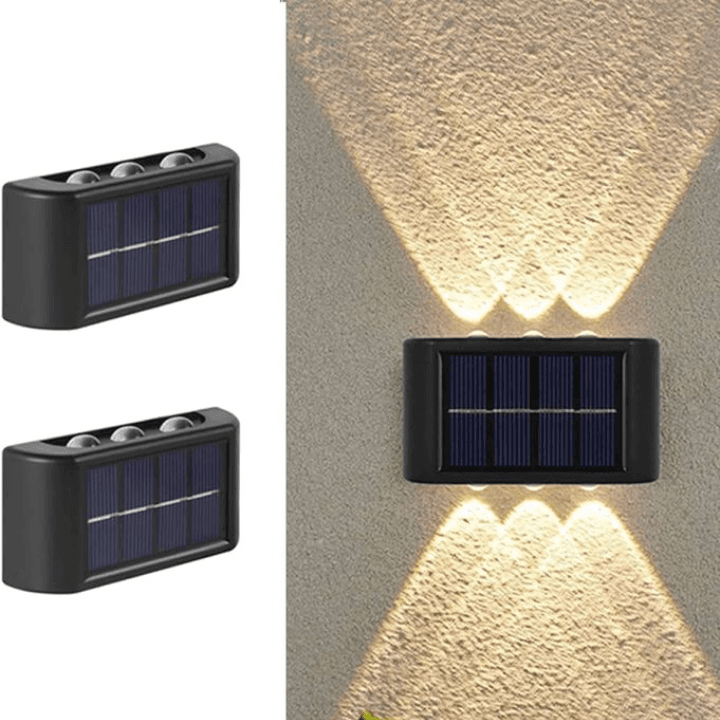 LED Solar Wall Light – Waterproof Up & Down Luminous Outdoor Decor