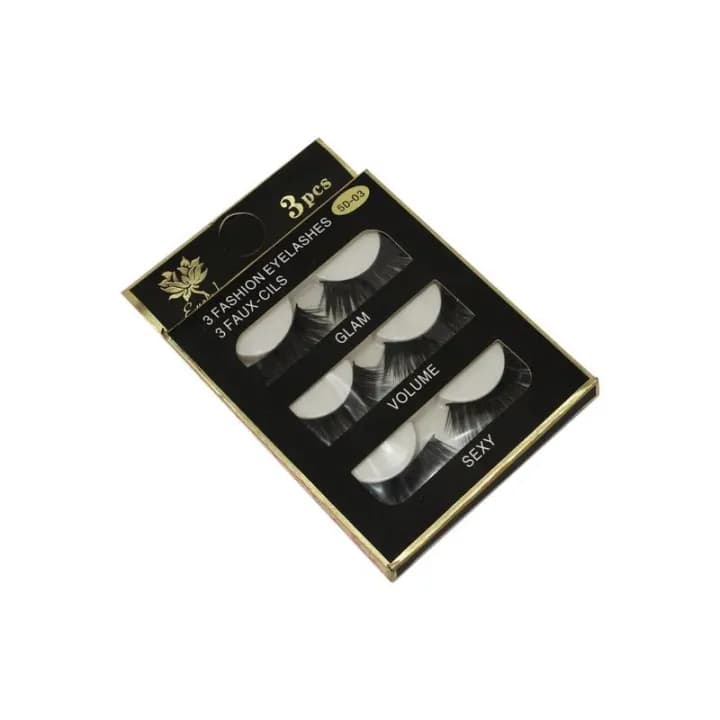 False Eyelashes 3 Pair 5D-03 by Genuine Collection – Voluminous & Natural Look
