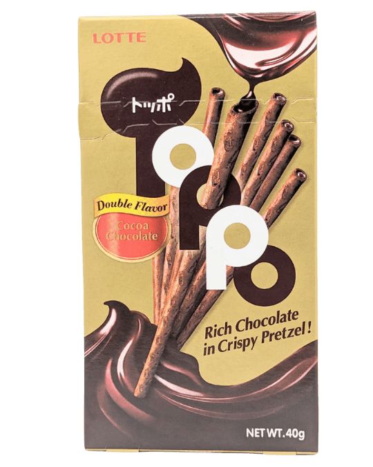 Lotte Toppo Double Flavor Cocoa Chocolate pretzel sticks