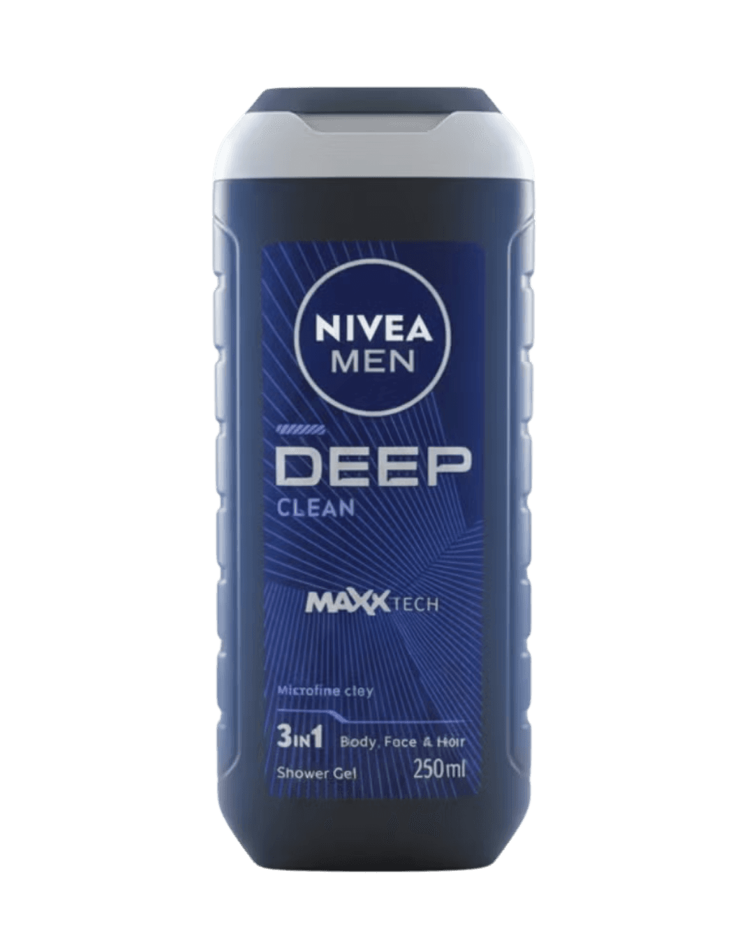 Men Deep Clean Maxx Tech 3 in 1 Shower Gel 250 ml Body Face Hair Deep Cleansing  250ml