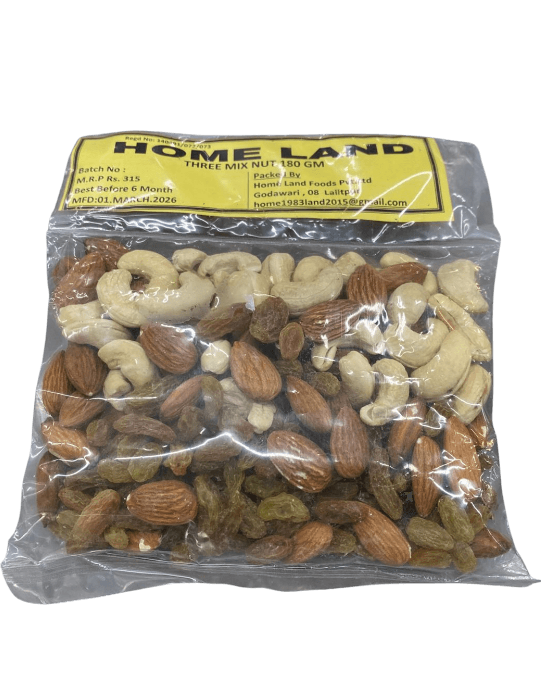 Home Land Three Mix Nut 180gm