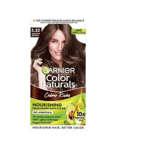 Garnier Bright Complete Naturals Caramel Brown Hair Color | Shade 5.32