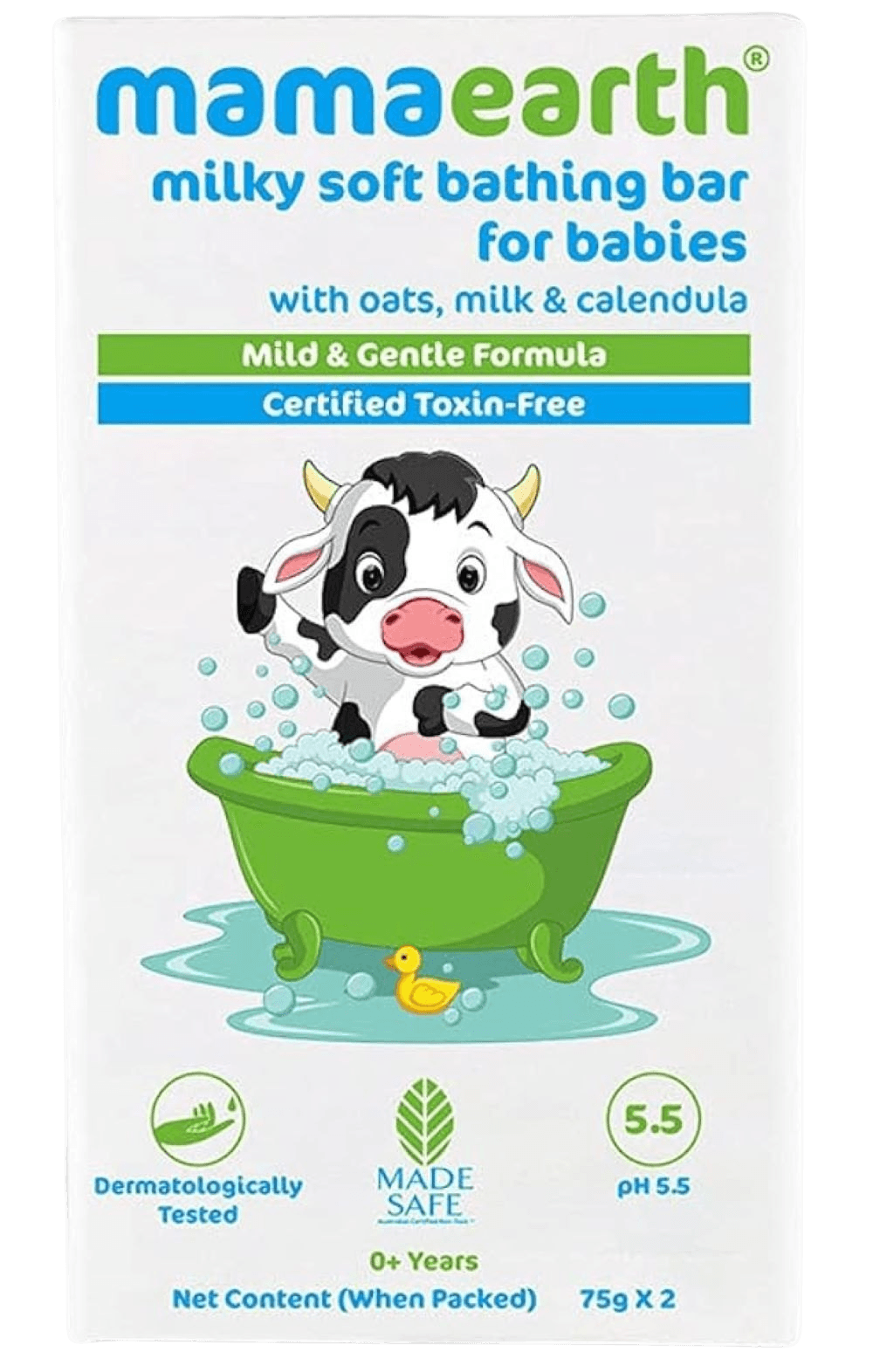 Mamaearth | Milky Soft Bathing Bar | For Babies| 75gm*2