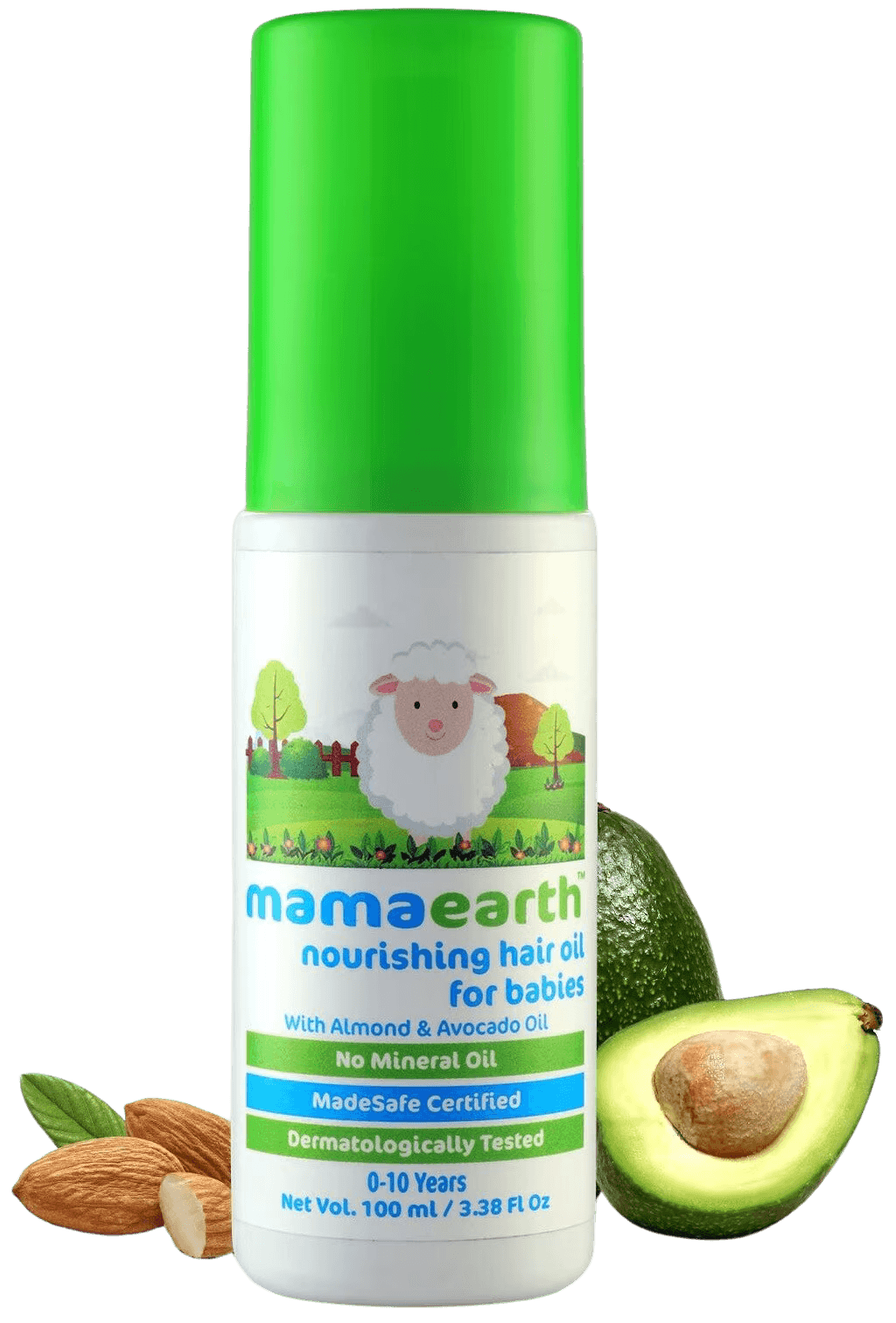 Mamaearth | Nourishing Baby Hair Oil |  Almond & Avocado, Clear, Coconut| 100 ml