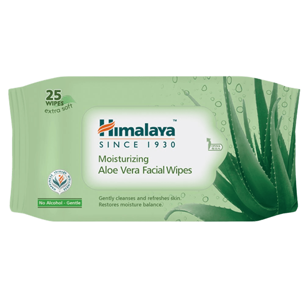 Himalaya | Moisturising Aloe Vera | Facial Wipes | 25pcs