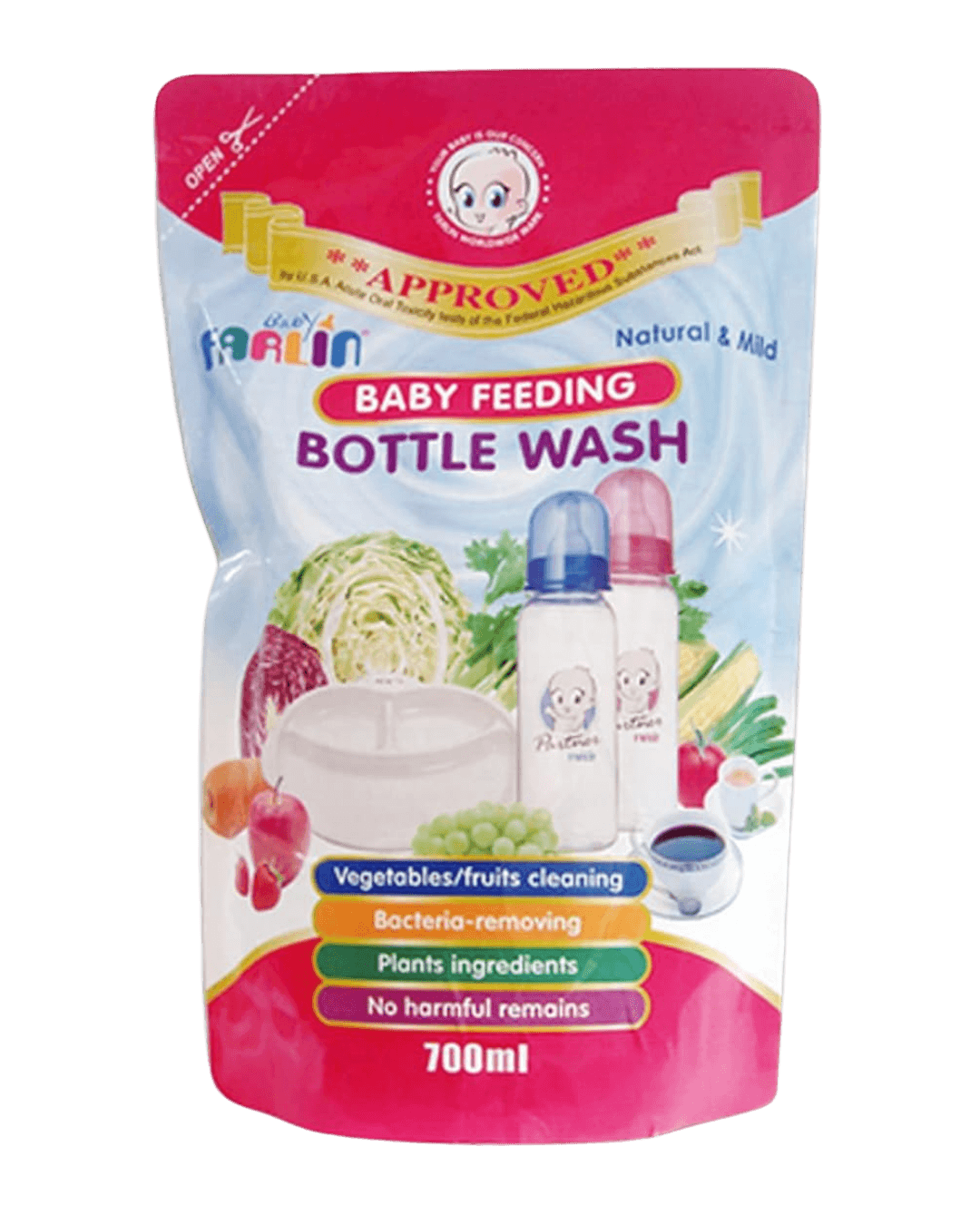 Farlin | Bottle Wash 700 ml | Refill Pack