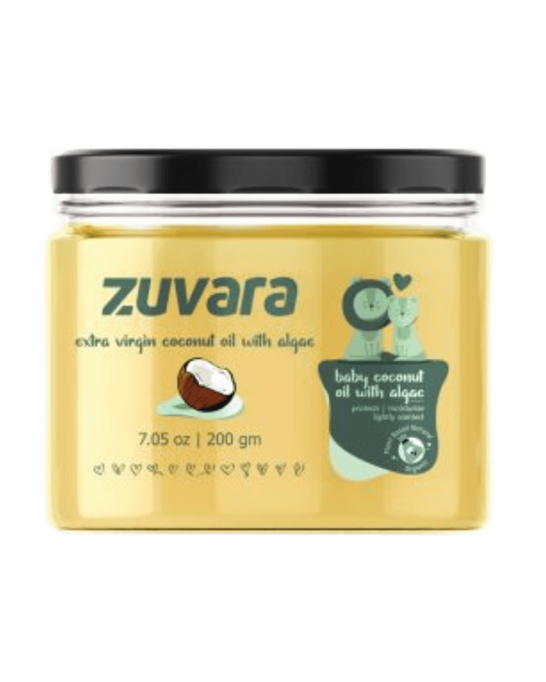 Zuvara | Baby Coconut Oil With Algae | 200gm