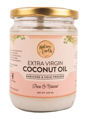 Naturo Earth Extra Virgin Coconut Oil (Enriched & Clod -Pressed) - 500ml