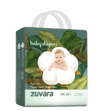 Zuvara Newborn Tape Diapers | 22pcs| (3-6 kg)