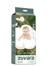 Zuvara XL Diapers| 40pcs | (13-18 kg)