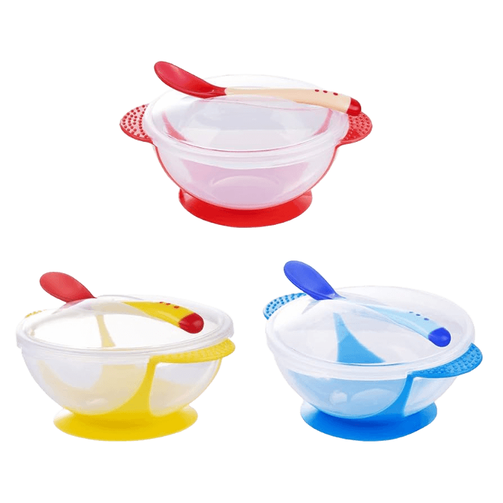 Baby Suction Bowl with Temperature-Sensing Spoon – 250 ml
