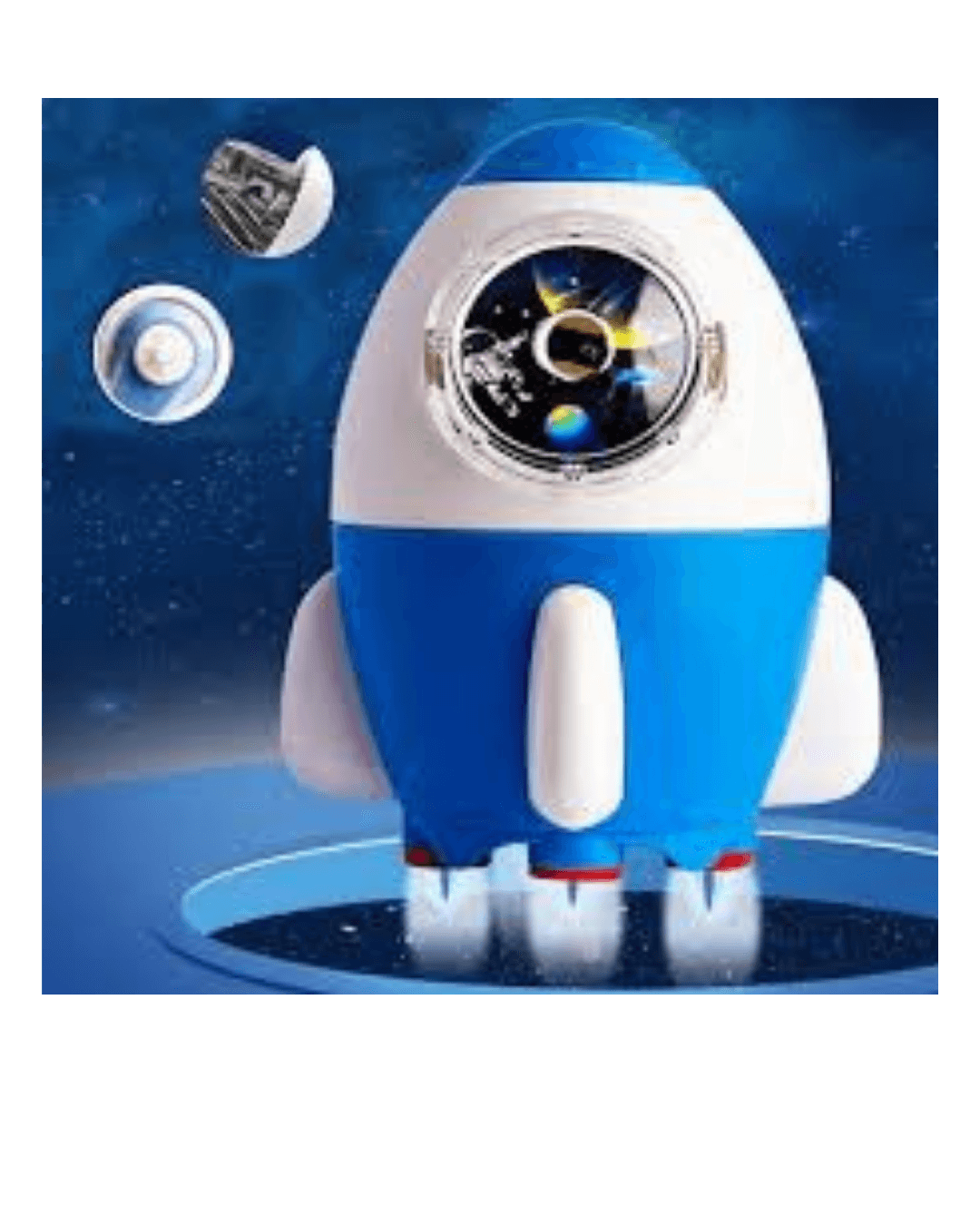 Kids Rocket Design Pencil Sharpener, Easy Sharpening, Stationery Gift for Boys & Girls