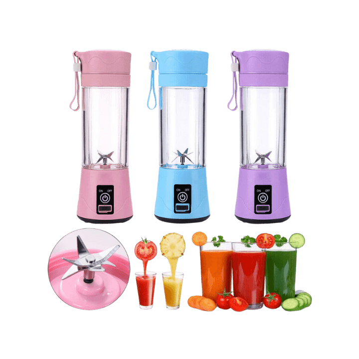 Mini USB‑Rechargeable 380 ml Portable Fruit Blender & Smoothie Maker