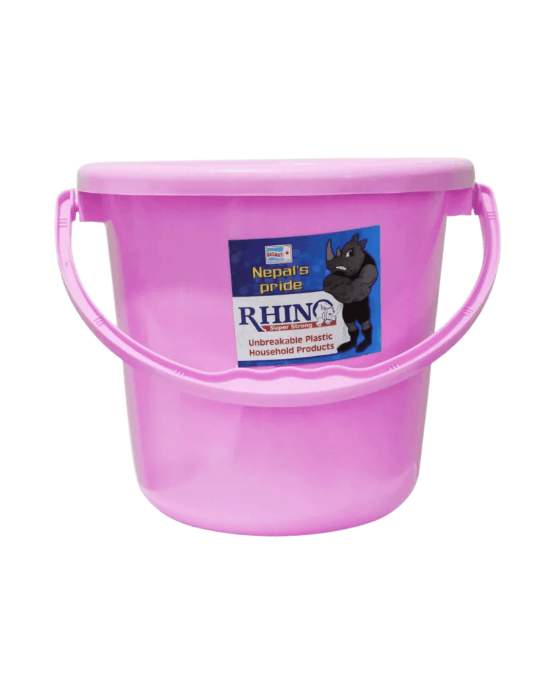 Bagmati Pink Rhino Plastic Bucket - 5 Ltrs.