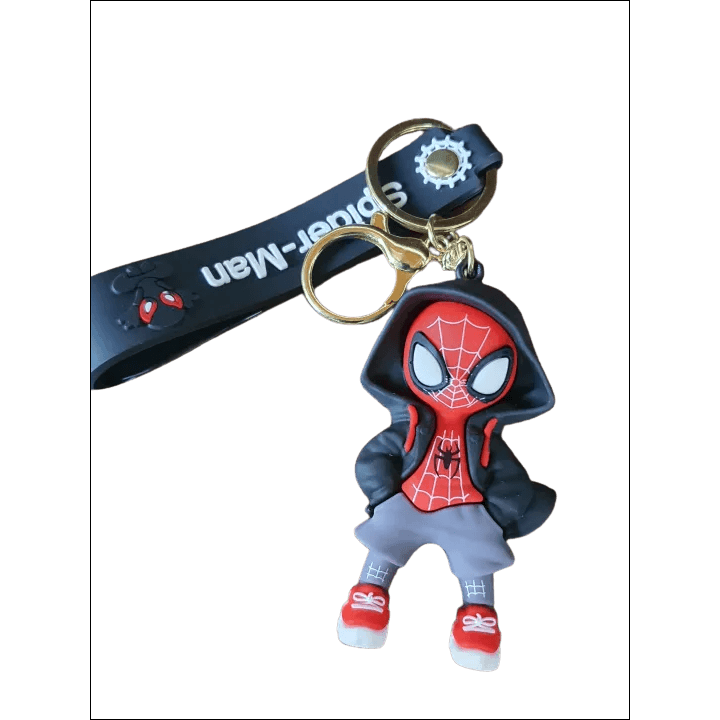 Spiderman Keychain for Boys – Superhero Key Holder & Stylish Metal Key Ring for Bags, Bikes, and Keys