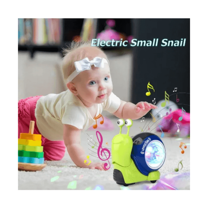 Tummy‑Time Snail Walker Rolling Baby Toy for Motor Skill Development
