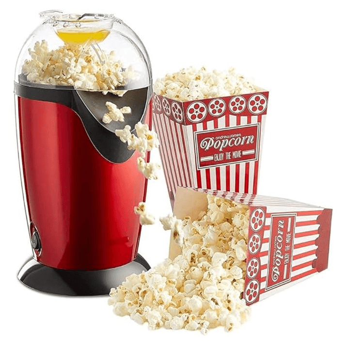 25L Popcorn Maker – Stylish 1200W Hot Air Popcorn Popper for Home