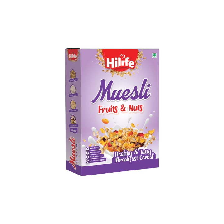 Fruits & Nuts Wholegrain Muesli 400 g – Dry Fruits, Nuts & Flax Seeds