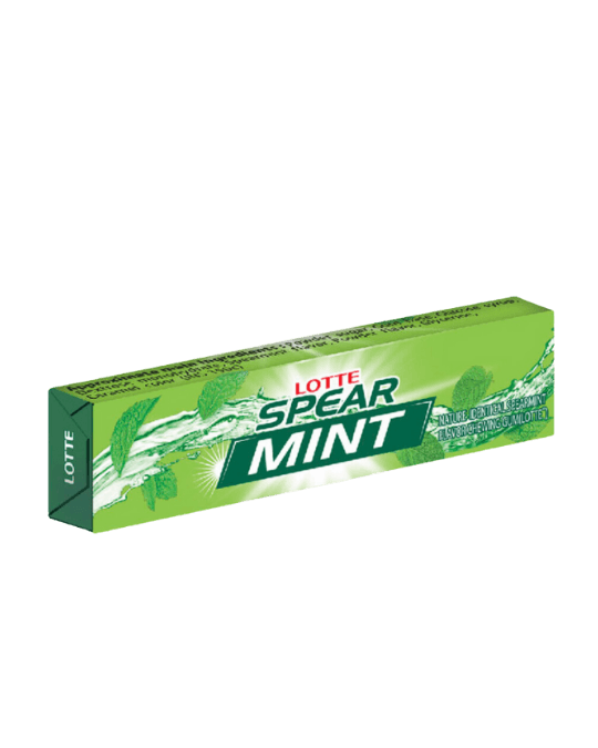 Lotte Spear Mint Stick Chewing Gum 13.5g (5pcs inside)