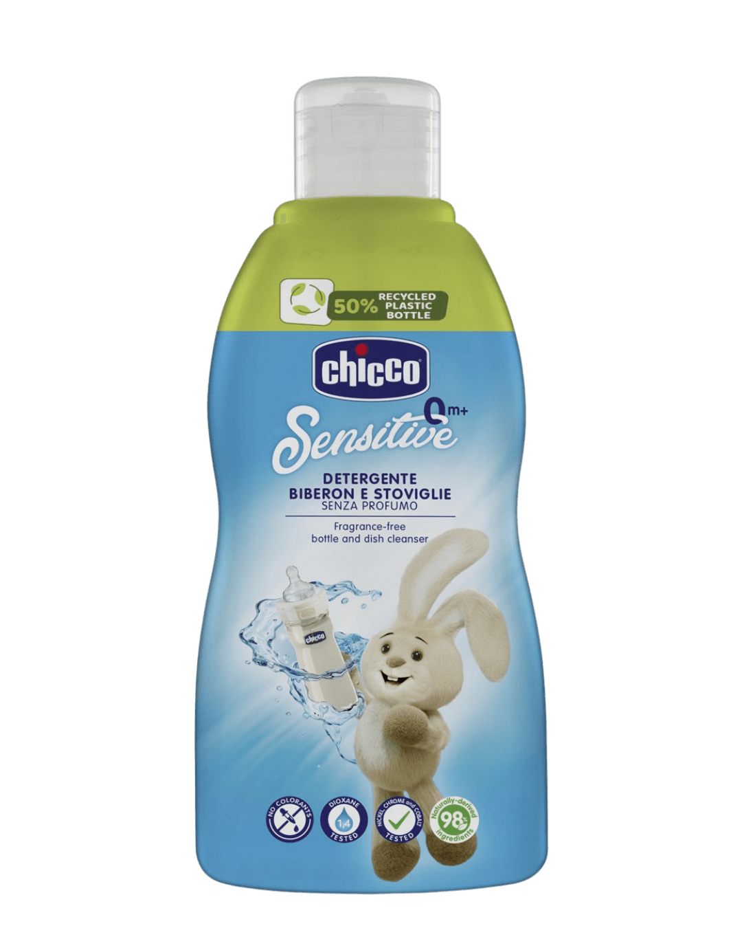 Chicco – Detergent Feeding Bottles & Dishes 300ml