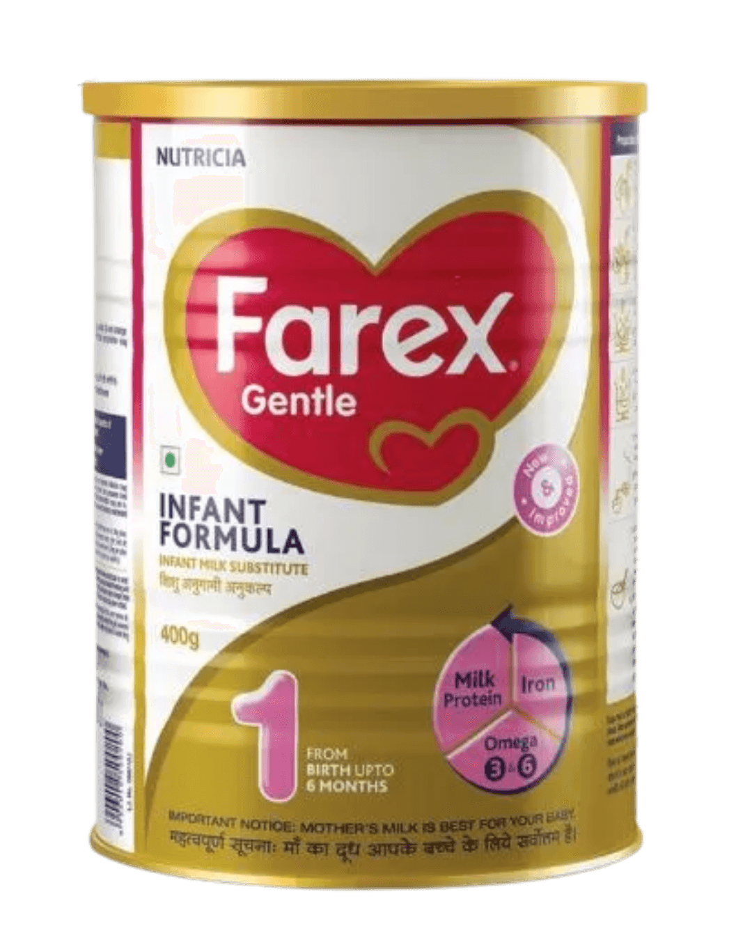 Farex Gentle Infant Formula (Stage 1) (400 g, Upto 6 Months)