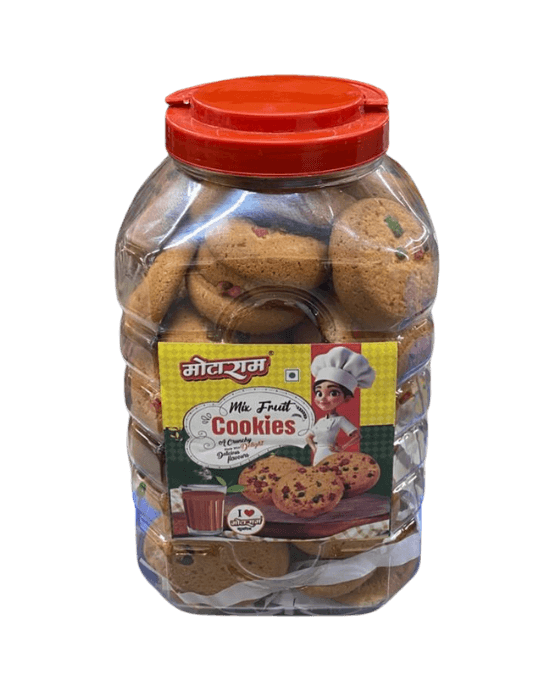 Motaram Mix Fruit Cookies jar 12*60 psc=720gm