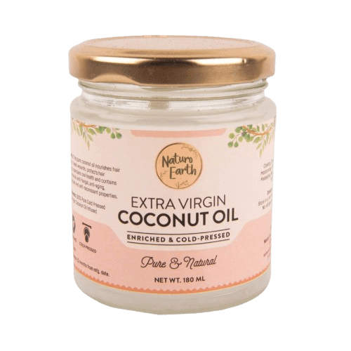 Naturo Earth Organic Cold Pressed Extra Virgin Coconut Oil | 180Ml