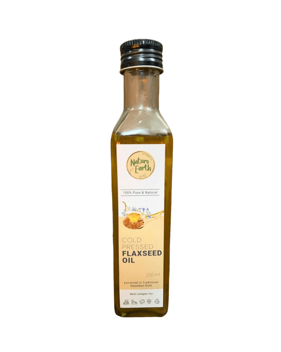Naturo Earth | Cold Pressed Flax Seed Oil | 250ml