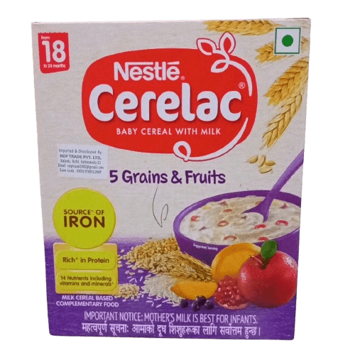 Nestle Cerelac 5 Grains and Fruits 18 To 24 Months